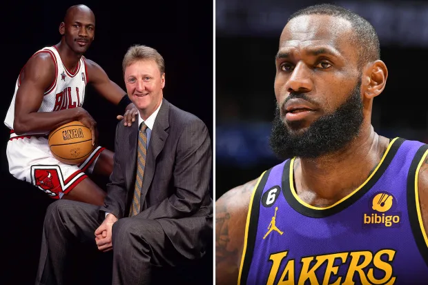 Michael Jordan put Larry Bird in his top-five all-time players ahead of LeBron James.